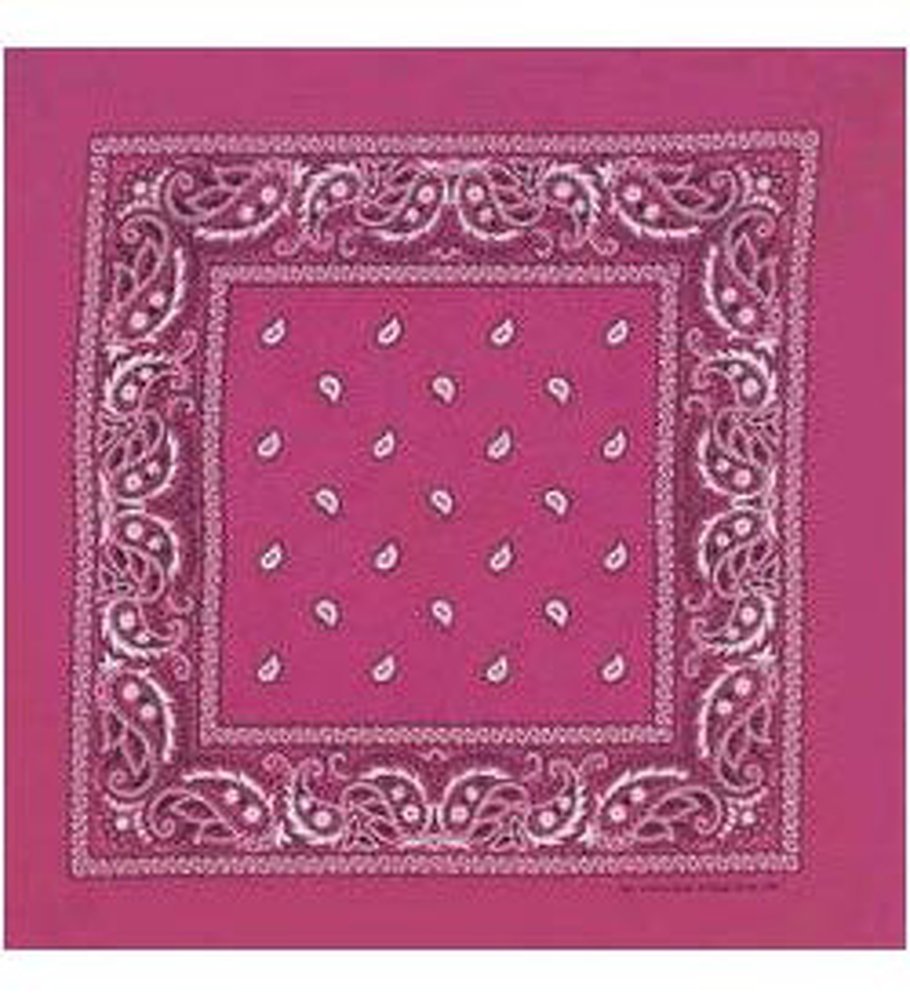 CoverYourHair Hot Pink Bandanna - Paisley