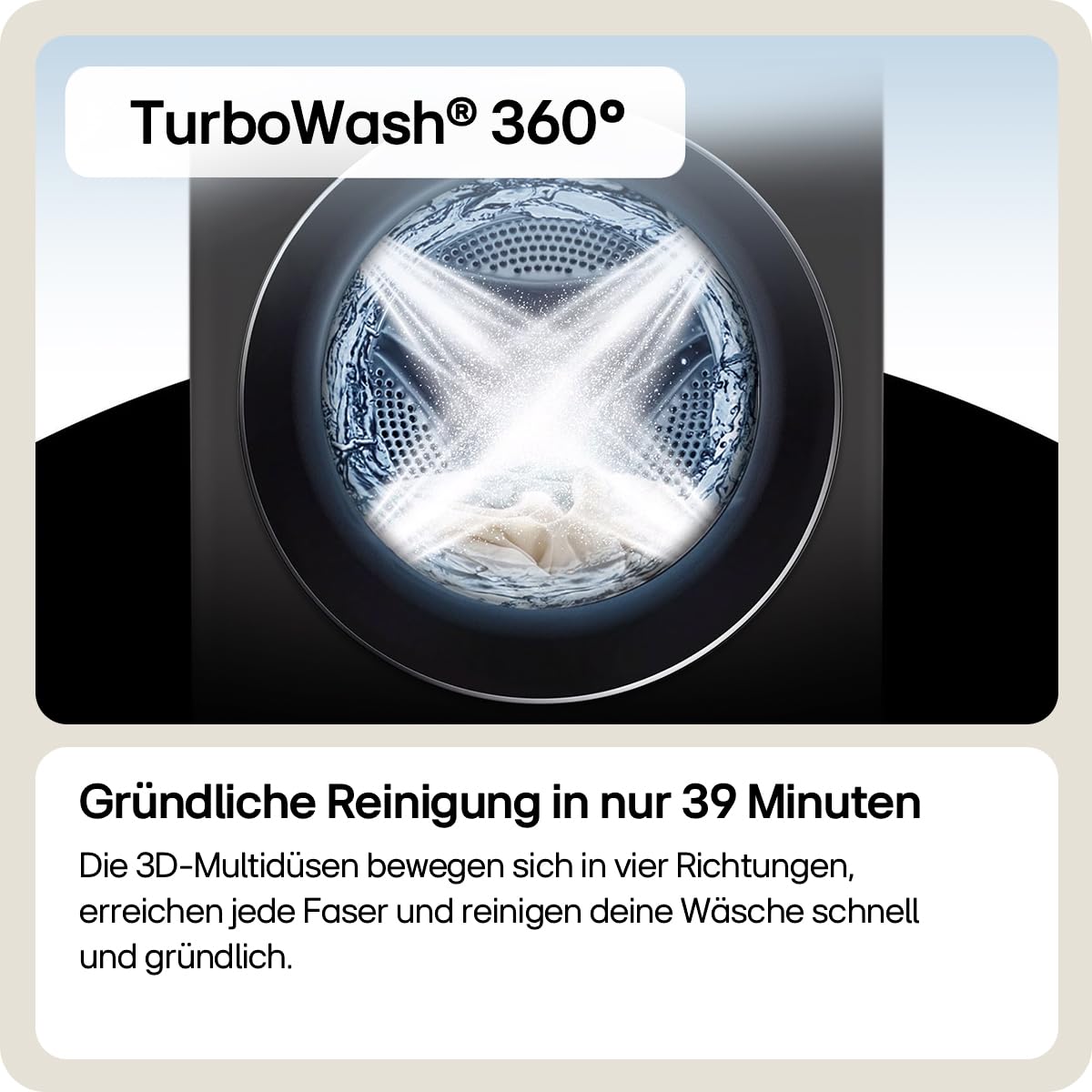LG W4WR7096YB Frontlader-Waschtrockner 9-6 kg 62 x 60 x 85 cm Wi-Fi AI Direct Drive TurboWash 360 Weiß