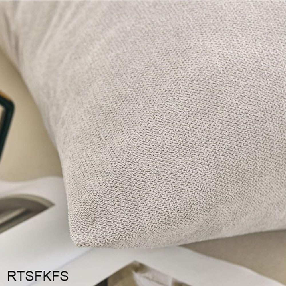 Fodere Per Cuscini 80x80 Elasticizzato Copricuscini Divano Federa Cuscino 50x70 Copri Cuscino Letto Decorazione Fodere Cuscini 60x60 Extra Large Sofa Pillow Covers(Light Grey,90x90 cm (1pc