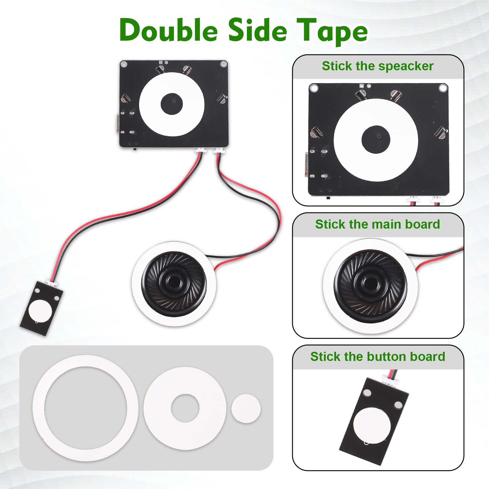 ICSTATION Sound Module, Downloadable Sound Module Voice Button with 8MB Memory Push Button Control Sound Chip for DIY Personalized Voice Recording for Mothers Day Greeting Card - Image 5