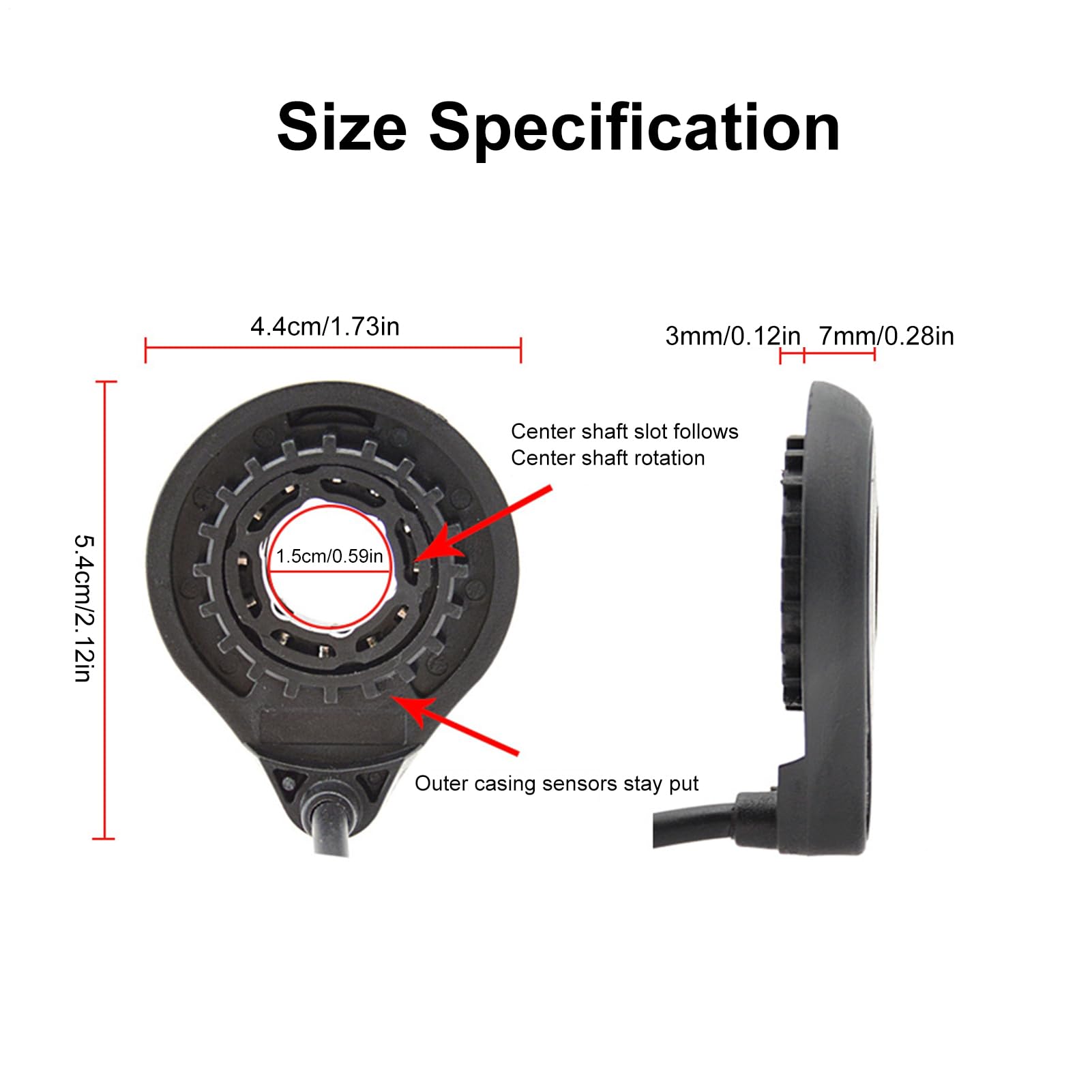 Amazon.co.jp: スピードセンサー、電動自転車用ペダルアシストセンサー