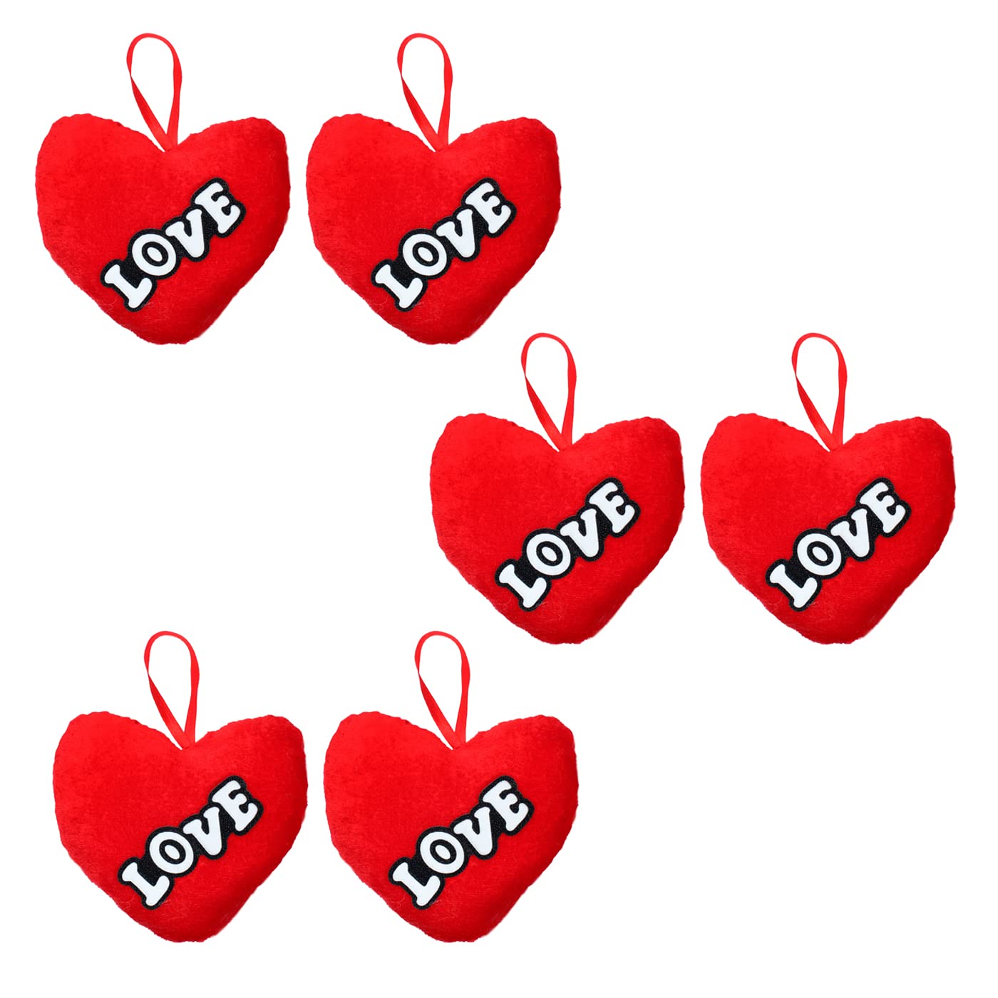 Confidence Red Color Heart Shape Soft Stuffed Toy for Special Valentine Day Occasion Gift for Couple (Set of 6) (B0BSSZ8G1H) Amazon Price History, Amazon Price Tracker