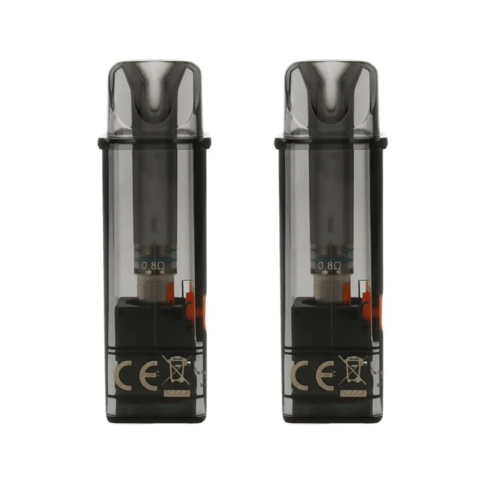 TVDC Gotek X Replacement Pod for Aspire Kits/Tanks - 2 Pack, Side-Filling, Fixed Mesh Coil AF Pods, TVDC, 2ml Cartridge, No Nicotine [0.8ohm]
