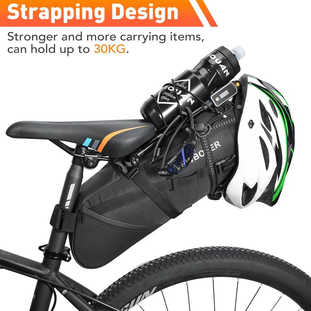 Bolsa Sillin Bicicleta Impermeable - aloualouweekuky, 10L Bolsa de Asiento de Ciclismo, Bolsa de Sillín Trasera para Bici para Bicicleta Al Aire Libre de Carreter