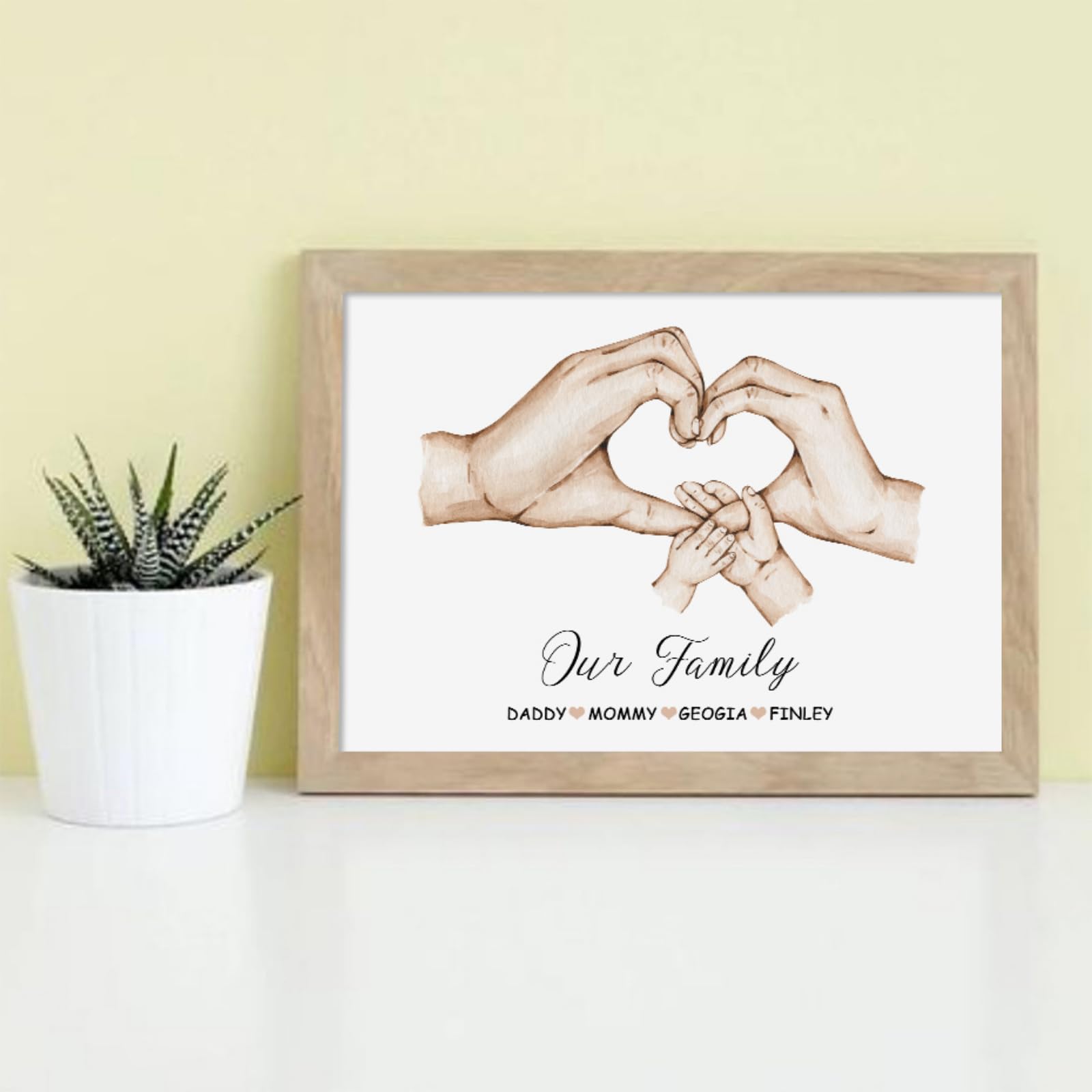 Poster su tela personalizzato con scritta Grandkids make life