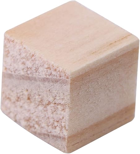 Miniatura 5 de Bloques de madera para manualidades, bloques de madera sin terminar de 0.396 pulgadas/0.787 pulgadas/0.987 pulgadas/0.987 pulgadas, cubos de
