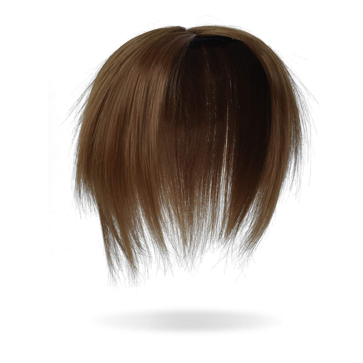 Yamel Hair Toppers for Women 2 Clips in Hair Pieces Synthetic Straight Wiglets Hairpieces for Thinning Hair Light Brown - Image 3