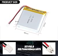Vista 3 de 3.7V 3000mAh 105151 Batería Lipo Recargable de Polímero de Iones de Litio con Conector PH2.0mm JST