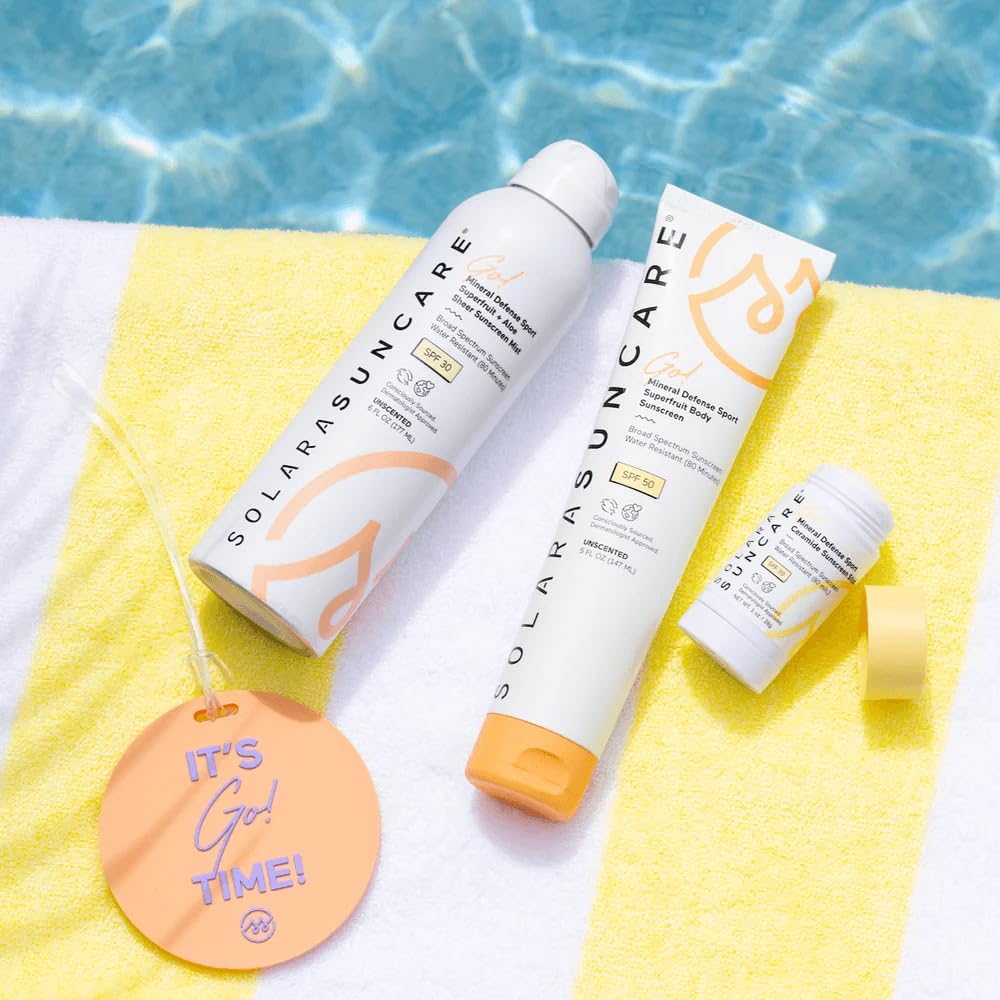 Solara Suncare - Go! Mineral Defense SPORT Superfruit Sheer Sunscreen Mist, SPF 30 | EWG Verified, Vegan, Cruelty Free, Reef friendly | Non-Aerosol, Water Resistant, All Skin Types (6 fl oz | 177 ml) - Image 2