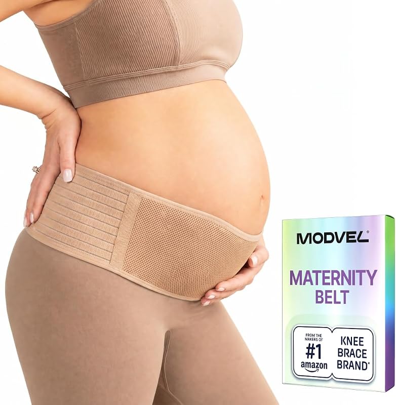 Modvel Maternity Belt Belly Bands for Pregnant Women, Adjustable Pregnancy and Breathable Belly Band Support for Back, Waist and Pelvic Comfort During Daily Activities