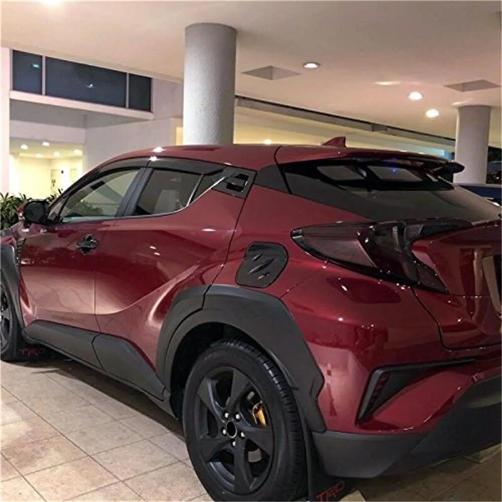 Kit de Garde-Boue arrière pour Honda C-HR 2018-2022 Finition Noir Brillant avec élargisseurs d'ailes et Garnitures de Passage de Roue