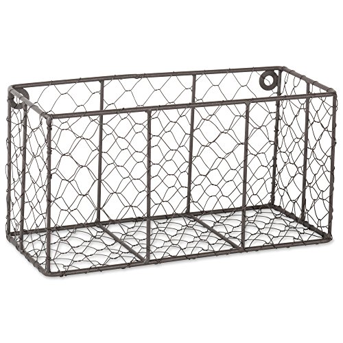 Dii Chicken Wire Collection Farmhouse Vintage Wall Baskets, Assorted Basket, Vintage Grey #TOP2