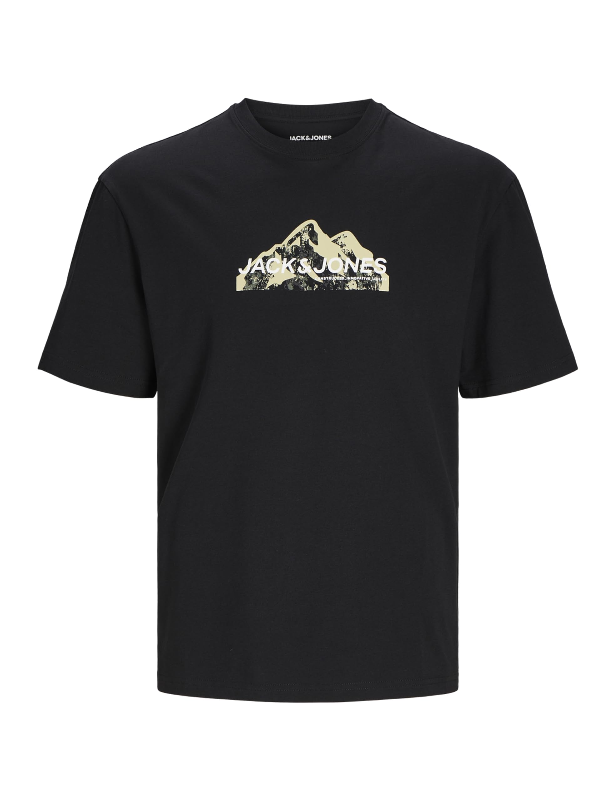 Jack & Jones JCOOUNCE LOGO TEE CREW NECK - T-shirt imprimé - white