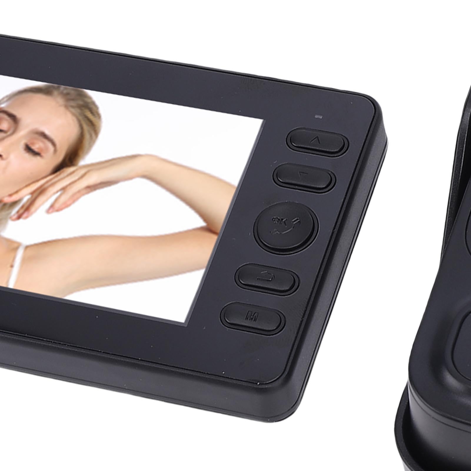 BuyWeek Timbre de Video Inalámbrico Timbre Inalámbrico con Cámara, 640 X 480 4,3 Pulgadas Impermeable para Doméstico