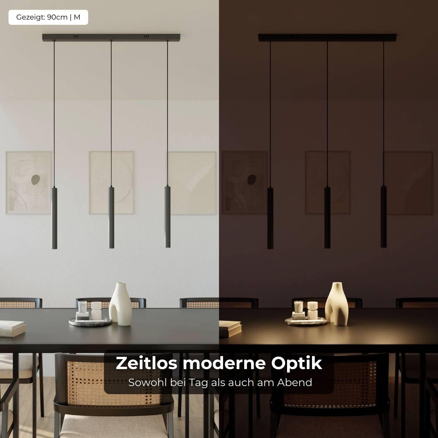 Dimmbare Pendelleuchte 'Learis', LED Deckenleuchte, moderne Hängelampe Esstisch Wohnzimmer Smart Home Alexa Google Home Tuya