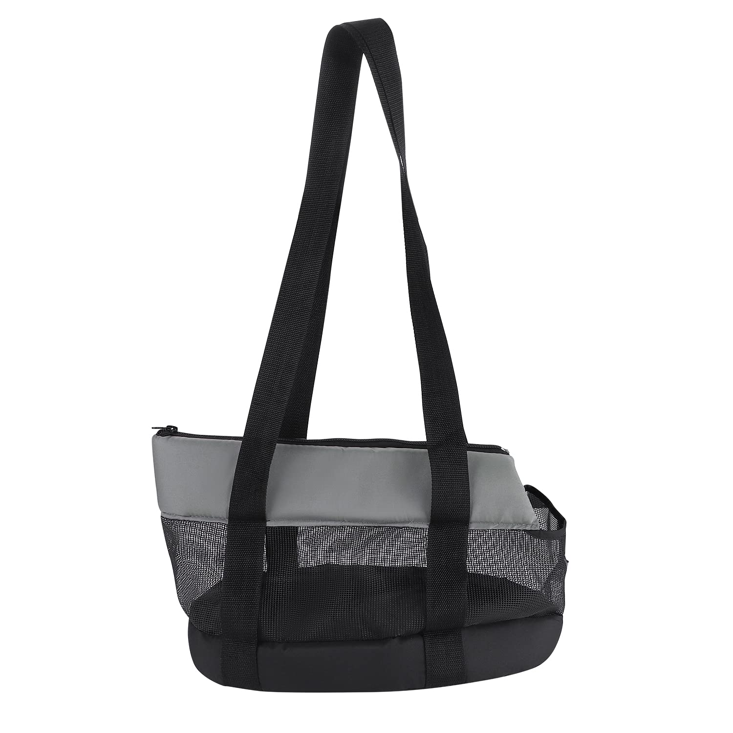 haozaikeji Sac de Transport pour Chien Chat Sac à Bandoulière Transport Animaux de Compagnie Sac à Main Réglable Respirant Caisse de Transport Chat Jusqu'à 5 kg Sacoche Portable Promenade Extérieur
