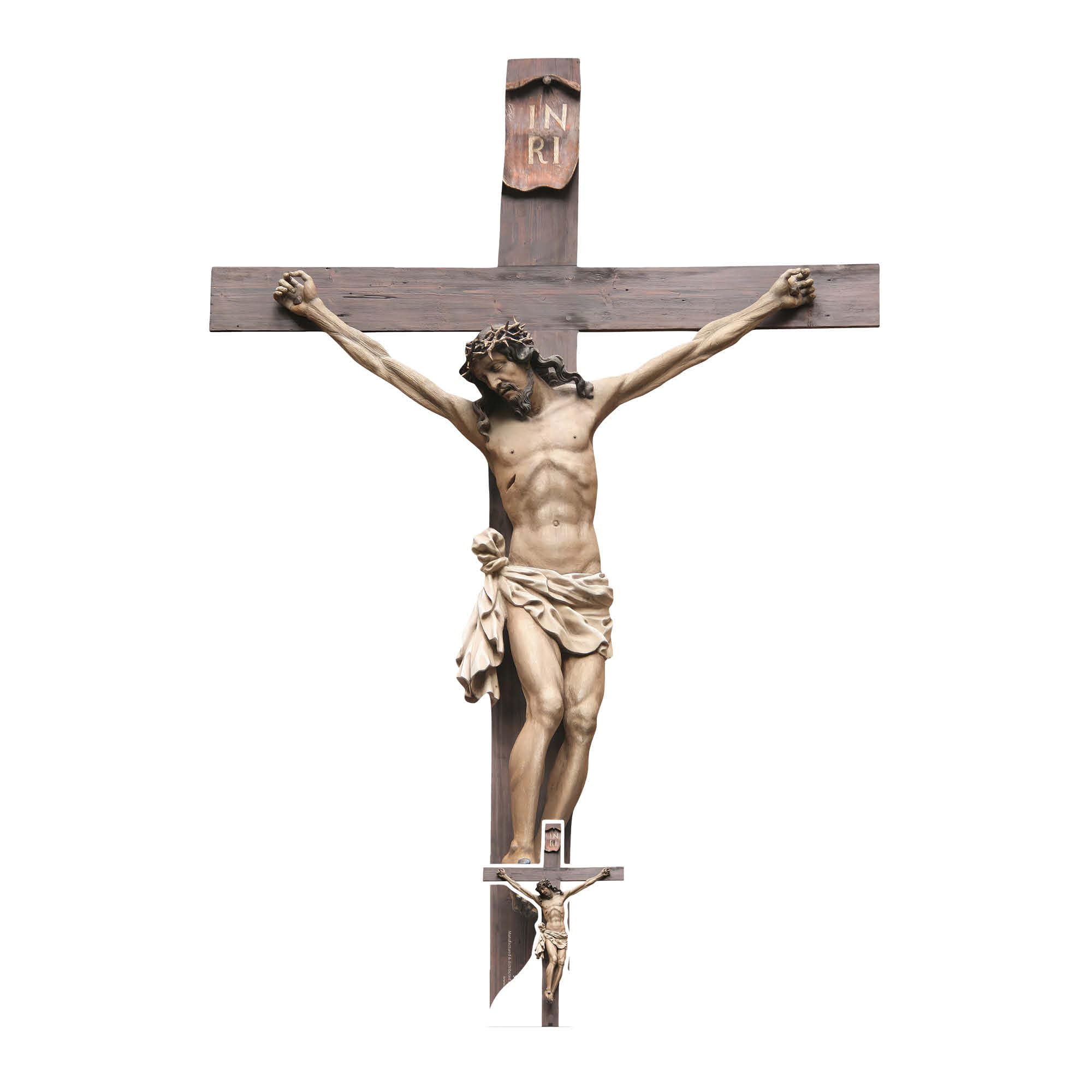 Star Cutouts SC4683 Jesus Christ Crucifix Cross Cardboard Cut Out Height 127cm - Ideal for Easter, Religious Events & Celebrations