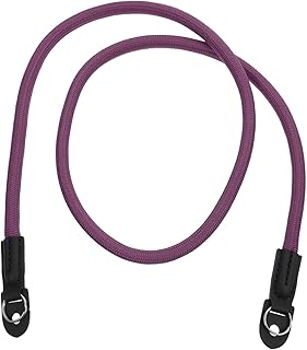 BRIGHTFUFU Camera Strap Neck Strap Binocular Camera Photographers Neck Strap Round Camera Strap Travel Camera Climbing Camera Strap Purple Micro Single Shoulder Strap Elastic Microfiber