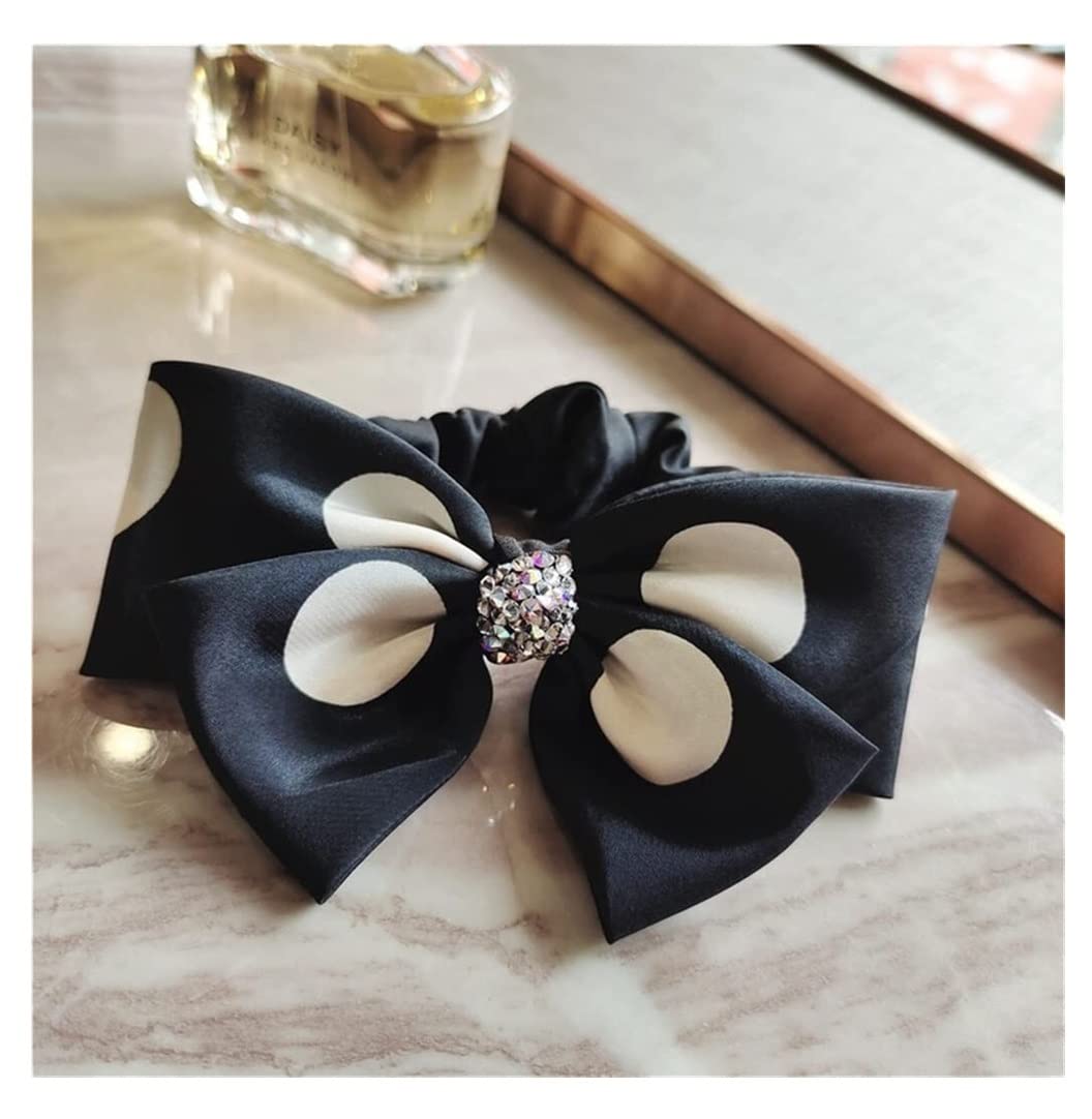 Scrunchies Per Capelli Accessori Per Capelli Con Fascia Elastica Per Fiocco Grande A Pois Elastici Per Coda Di Cavallo