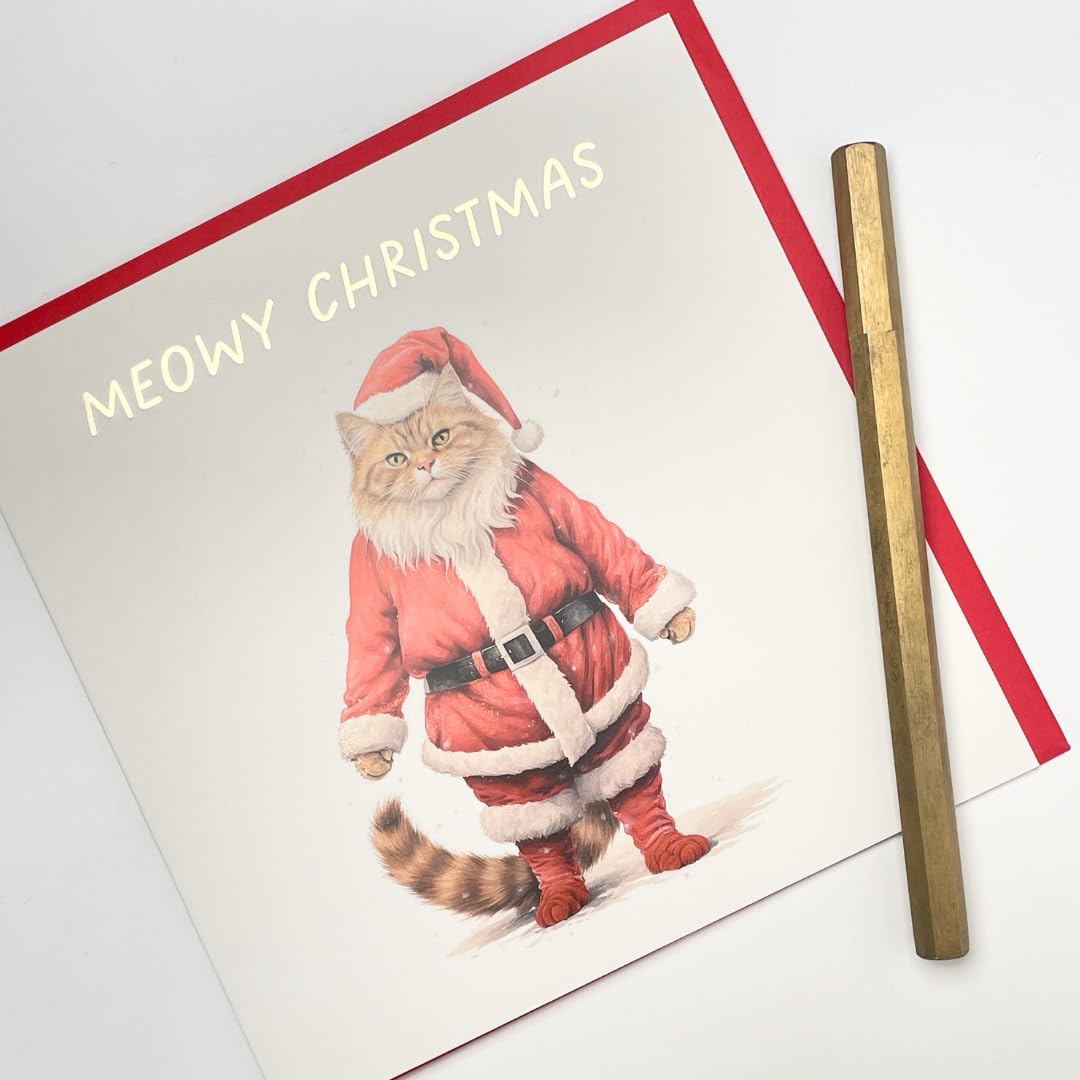 Divertente biglietto di Natale con coro di gatti: ti auguriamo un buon Natale Commercio all'ingrosso in linea