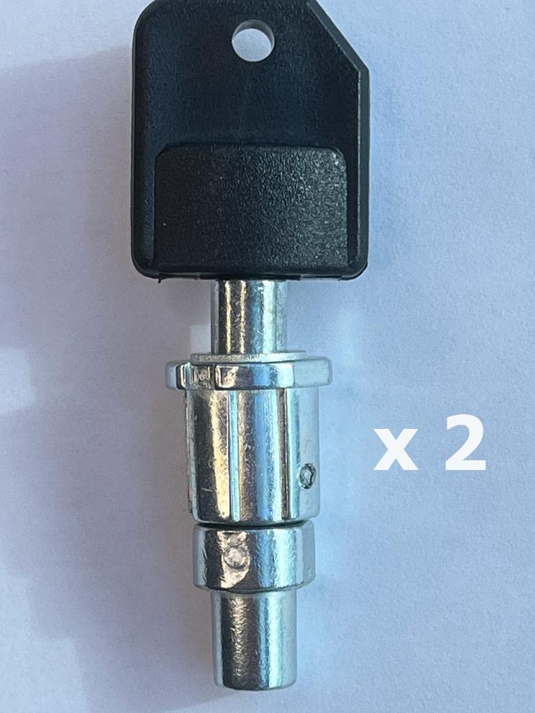 Lock and Key for Classic Gumball Machine - Vending Machines Top Lid Tubular Key Lock for Capsule, Candy, Gumball Vending Machine. Gumball Machine Lock and Key 1/4" Thread (2pc - Key Y3)…