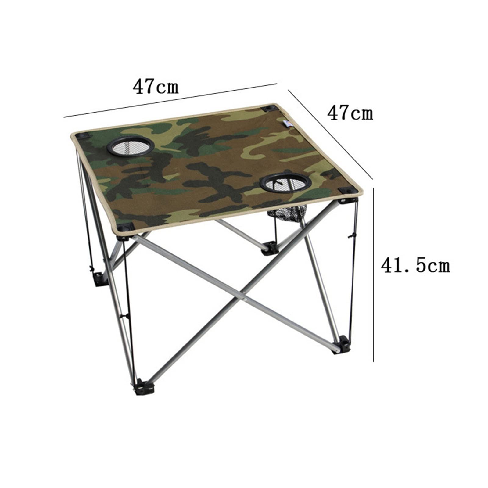 Table Pliante Table De Camping Portable Avec Porte-gobelet Table De Pique-Nique Pliante Camouflage Léger Avec Sac Pour Banc De Pêche En Plein Air Randonnée Jardin Cuisine Table De Camping Pliante Po