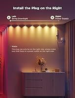 Vista 6 de Govee RGBIC String Downlights, Smart LED String Lights Works with Alexa, Color Changing Indoor Wall Light Fixture for Party, Music Sync, 9.8ft with