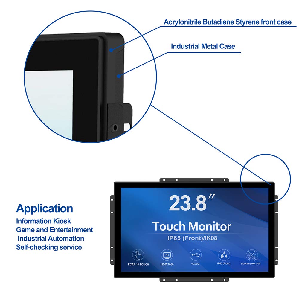 Amazon.co.jp: GreenTouch 23.8 インチ 10 ポイント オープン フレーム
