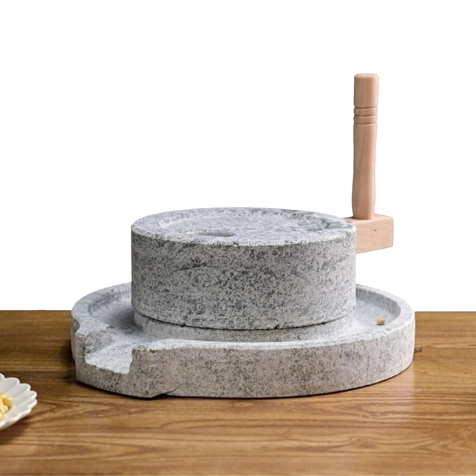 Macinino manuale per farina, pasta di riso, spezie, fagioli, grano, soia, caffè, grano, pietra blu naturale, per alimenti secchi e umidi