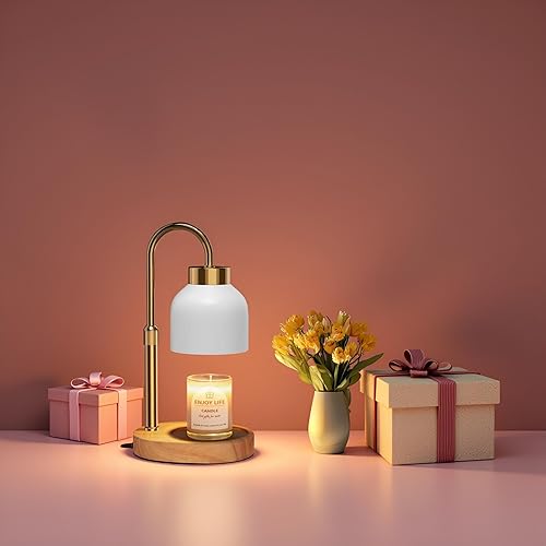 Miniatura 7 de Lámpara calentadora de velas con regulador de intensidad de altura ajustable, regalos de Navidad y regalos de cumpleaños para mujeres, temporizador