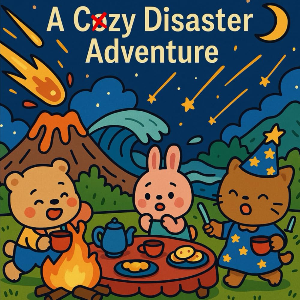 A Cozy Disaster Adventure: Whimsical Chaos for Grown-Ups: A Coloring Adventure of Disasters, Courage & Cozy Moments