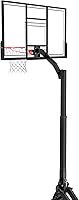 Vista 3 de Spalding Momentous EZ Assembly Portable Adjustable Outdoor Basketball Hoop – Assembles in 30 Minutes or Less 54" - Marco H - Negro
