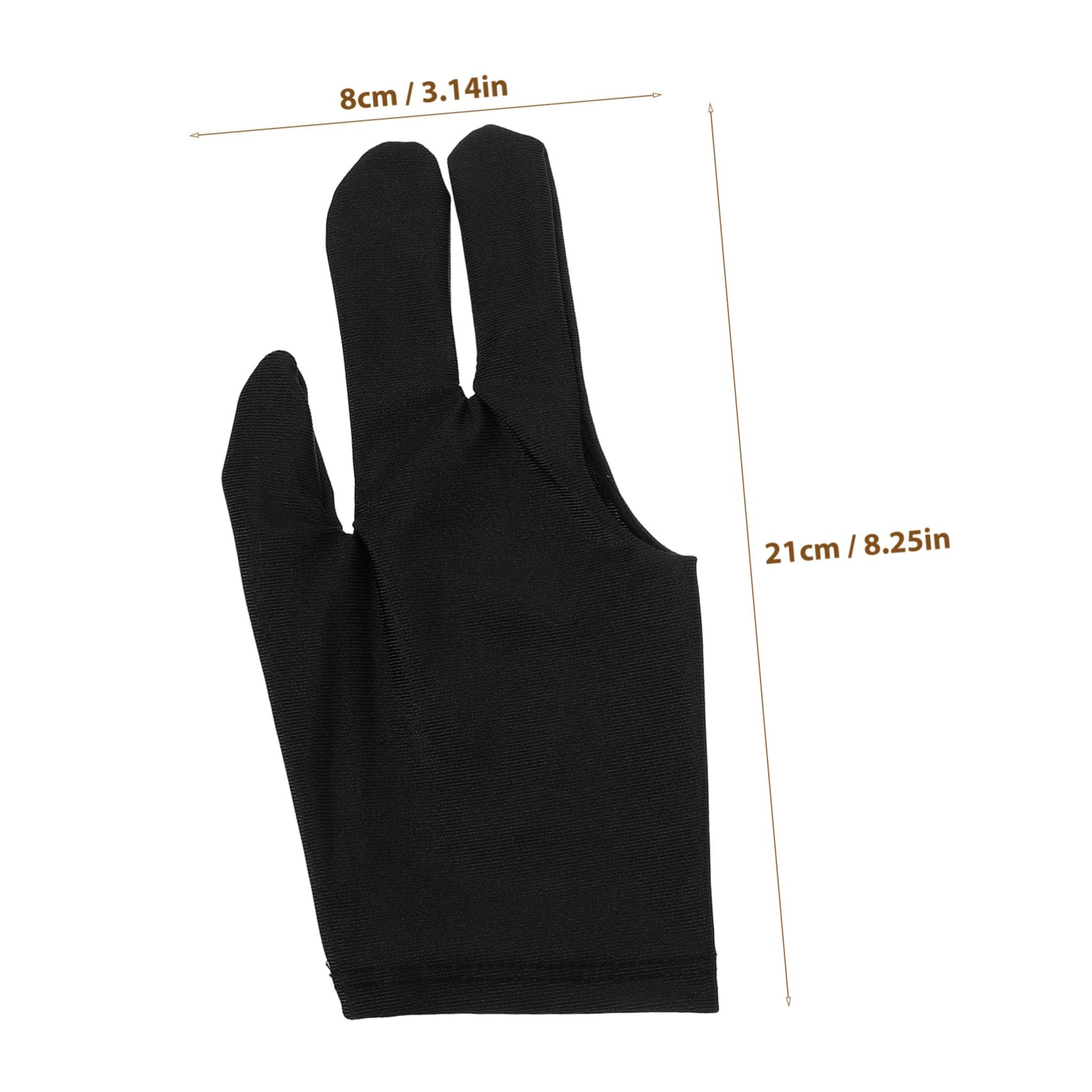 Gogogmee 4 Pairs Snooker Sports Gloves Professional Billiard Gloves Elastic Fit for Men Women