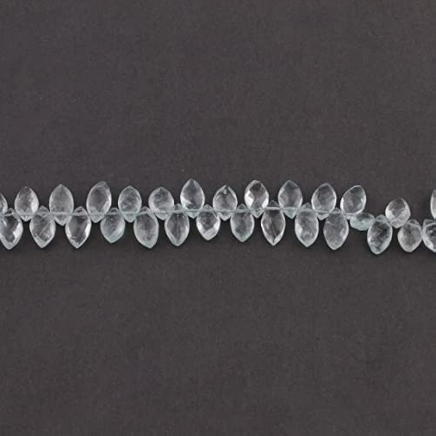 Aigue-marine perles marquises facettées LKBEADS pour création bijoux 8 pouces SB325