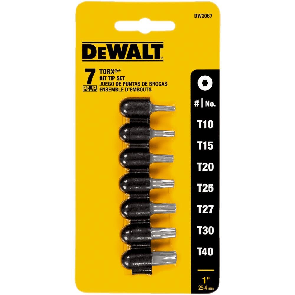DeWalt DW2067SCR Security Torx Set, 7-Piece - Touch On Bathroom