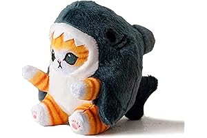 Adorable Cat Shark Plush Toy: 8'' Cat Face Shark Stuffed Animal Plushies,...