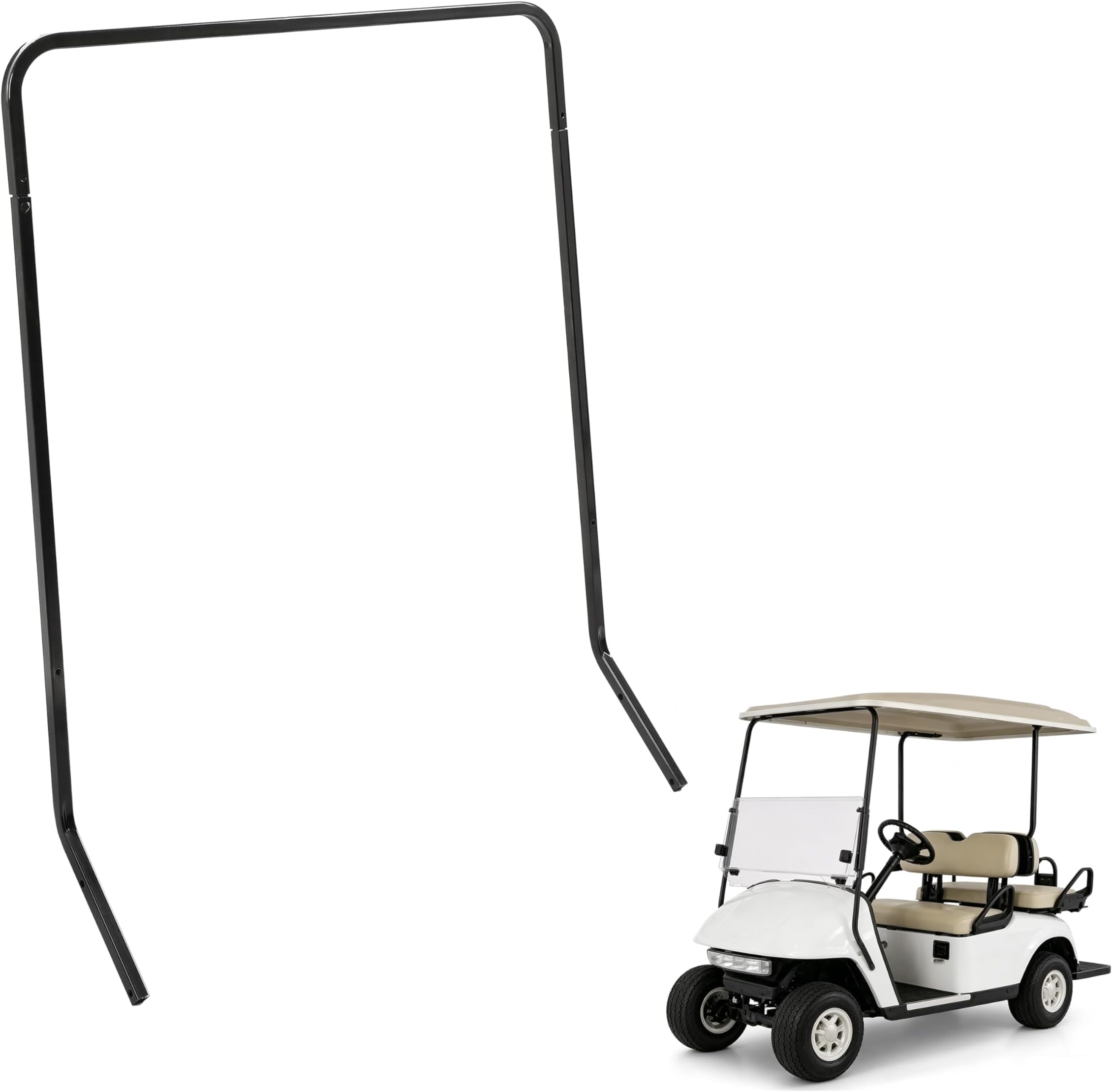 HECASA Front Roof Top Strut Support Brackets Compatible with 1994-2013 EZGO Golf Cart Medalist/TXT