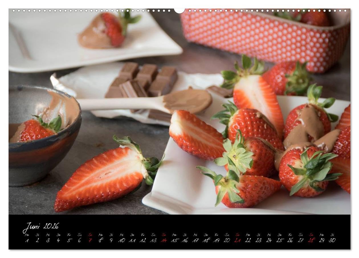 Food-Fotografie (hochwertiger Premium Wandkalender 2026 DIN A2 quer), Kunstdruck in Hochglanz: Essen und Getränke (CALVENDO Lifestyle)