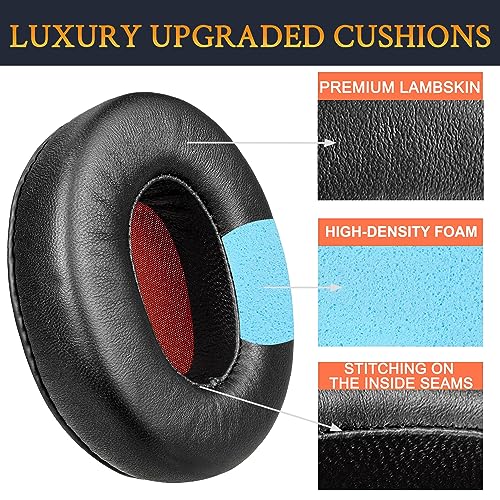 SOULWIT Lambskin Replacement Ear Pads for Sennheiser Momentum 1.0 Over/Around Ear Headphones - Image 3