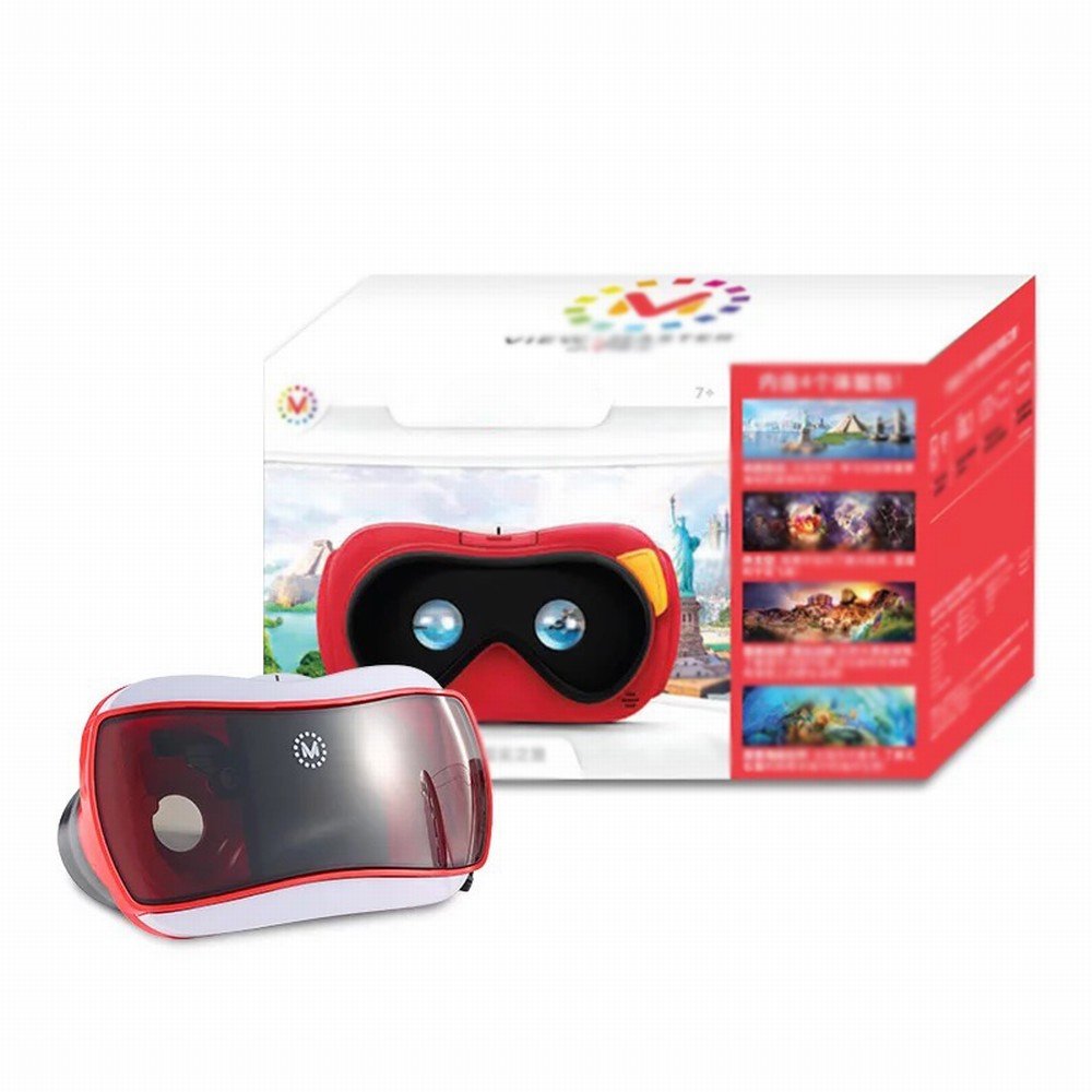 View-Master Pequeño V Dr. VR Gafas de Realidad Virtual 3D Niños Aprendizaje Educativo Dll68,Rojo,Un tamaño