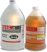 Vista 6 de Conjunto de botellas de epóxico System Three, de uso general, Ámbar claro, 1