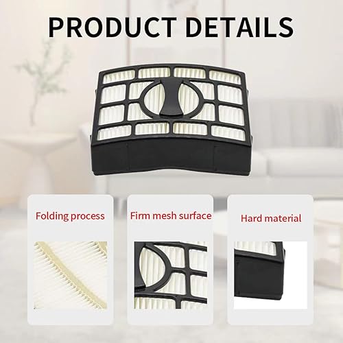 Miniatura 2 de JYAILIFES Filtro de repuesto CU530 para aspiradora vertical Shark CU530 Lift-Away XL 2 filtros+4 filtros de fieltro de espuma