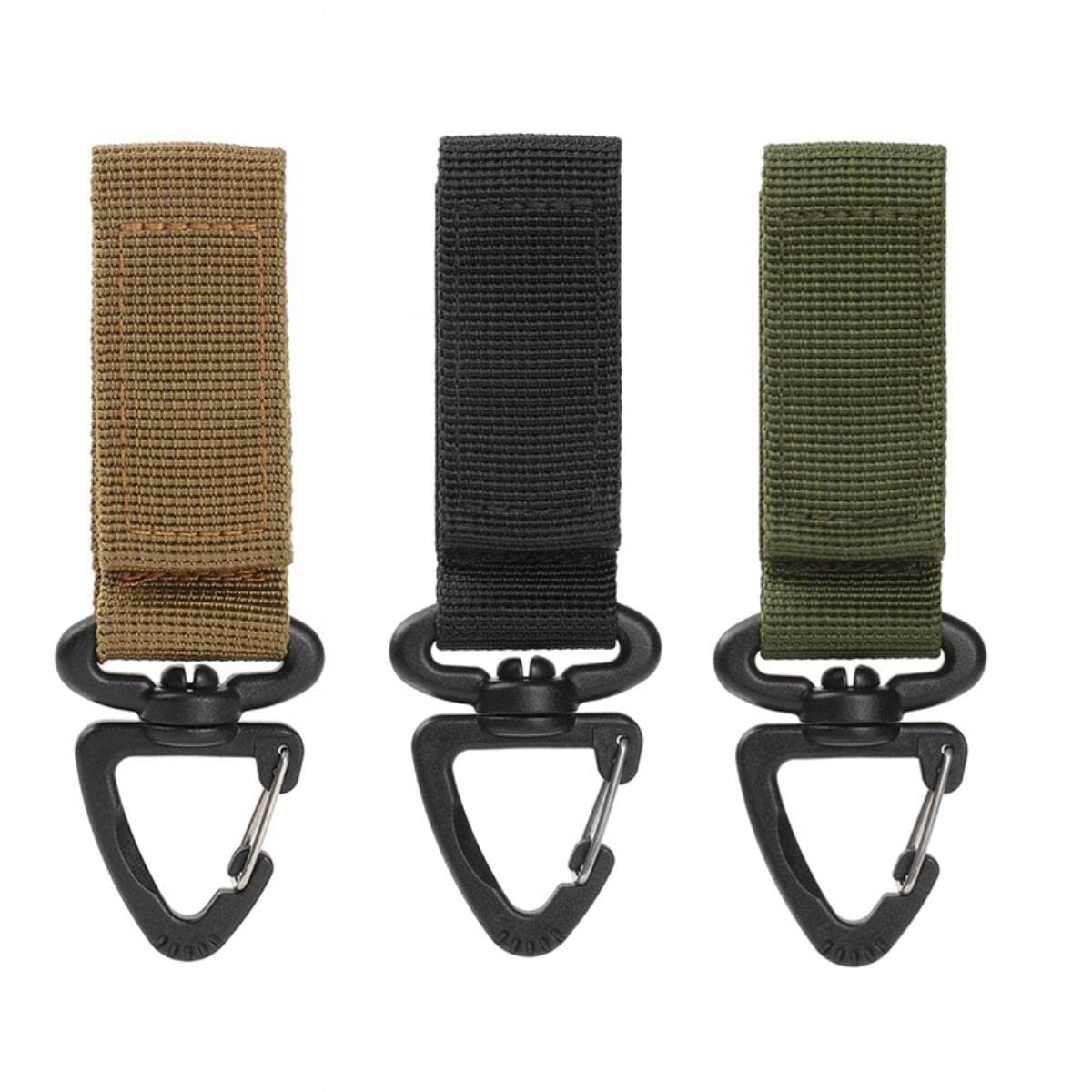 Porte-clés Mousqueton Triangulaire BEALIFE – En Acier Plastifié, Sangle Haute Résistance, Pour Accrocher Sacs/hamacs