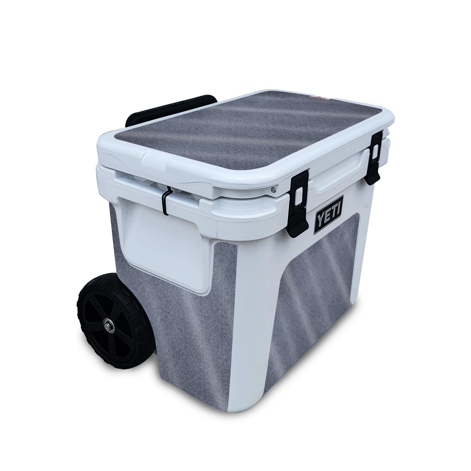 Glossy Glitter Skin Compatible with Yeti Roadie 32 Wheeled Cooler - Charcoal Lattice - Premium 3M Vinyl Protective Wrap Decal Cover - Easy to Apply | Crafted in The USA by MightySkins
