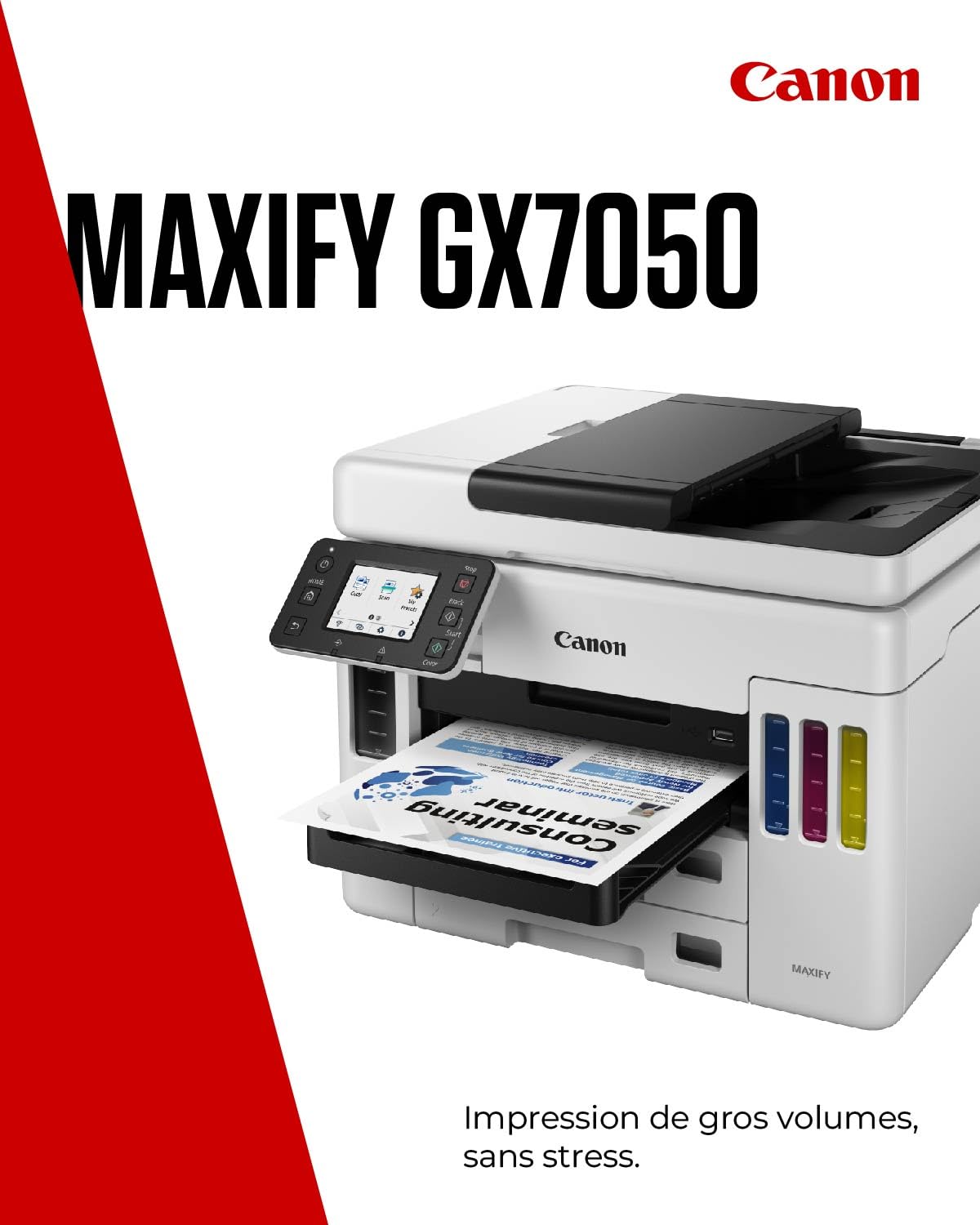 Canon MAXIFY GX7050 Imprimante Multifonction A4 à Réservoir d'encre