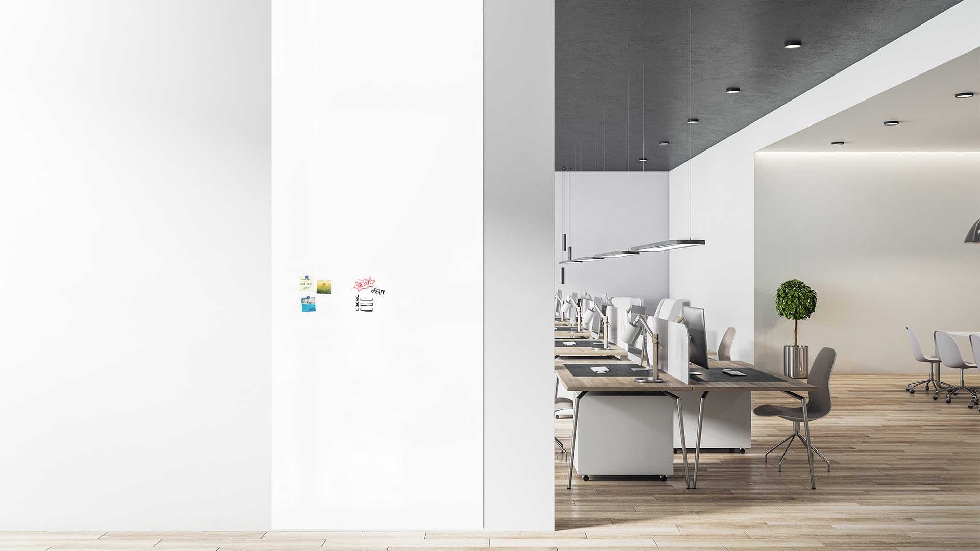 ALLboards Magnetplatte, Musterstück, A4-Format 300×120, magnetisch und trockenabwischbar