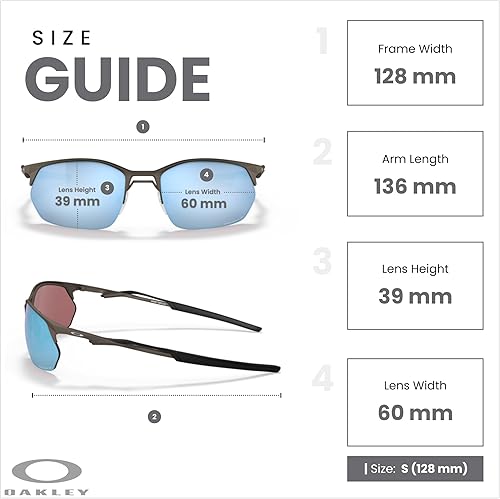 Miniatura 5 de Oakley Wire Tap 2.0 OO4145 - Lentes de sol rectangulares para hombre + correa de accesorio + kit de diseño iWear