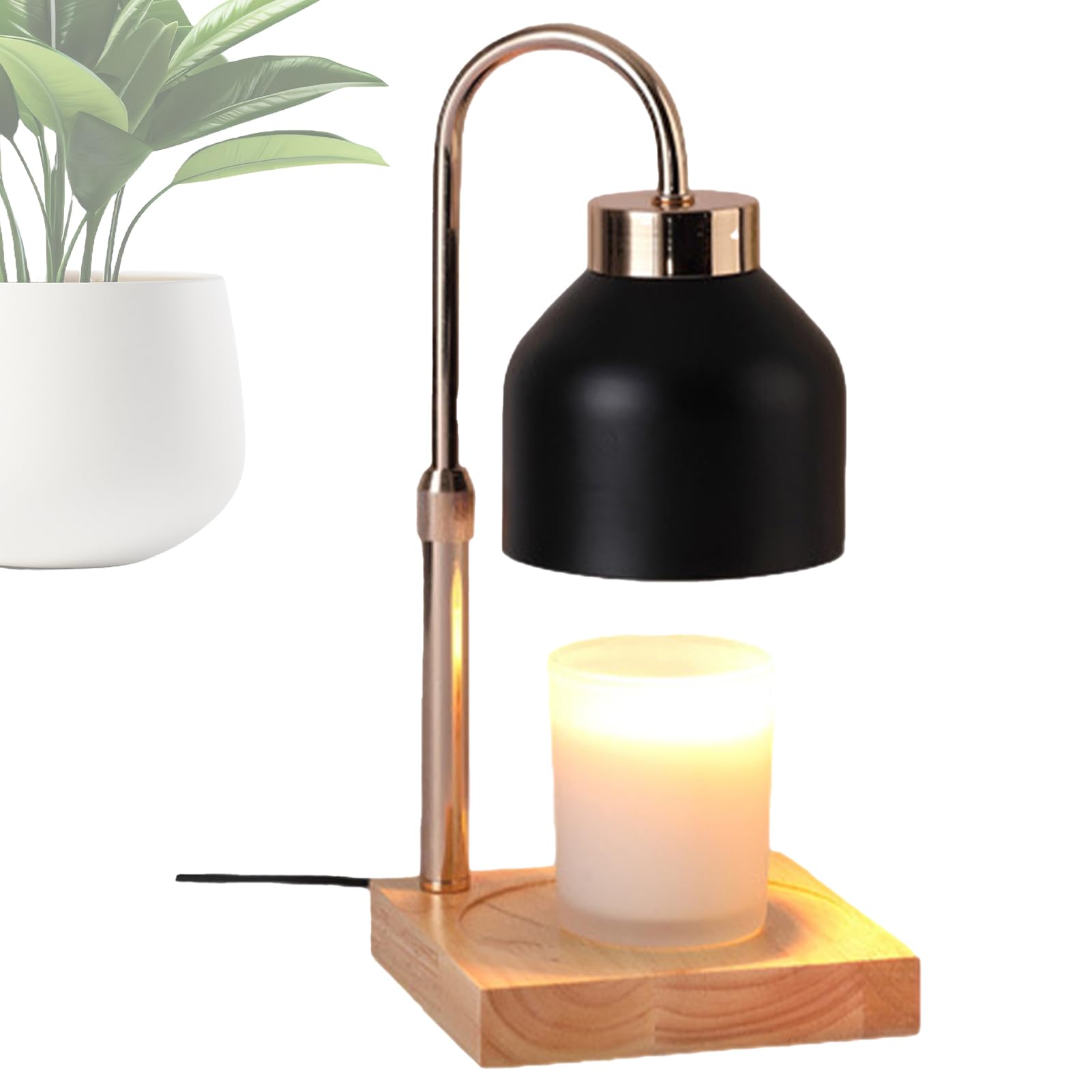 Generico Lampada Scalda Moderne Dimmerabile Timer Profumata | Versatile e Multifunzionale per Ogni Ambiente Dimmerabile, Con Timer, Adatta A Barattoli Di Varie Dimensioni, Per Soggiorno,