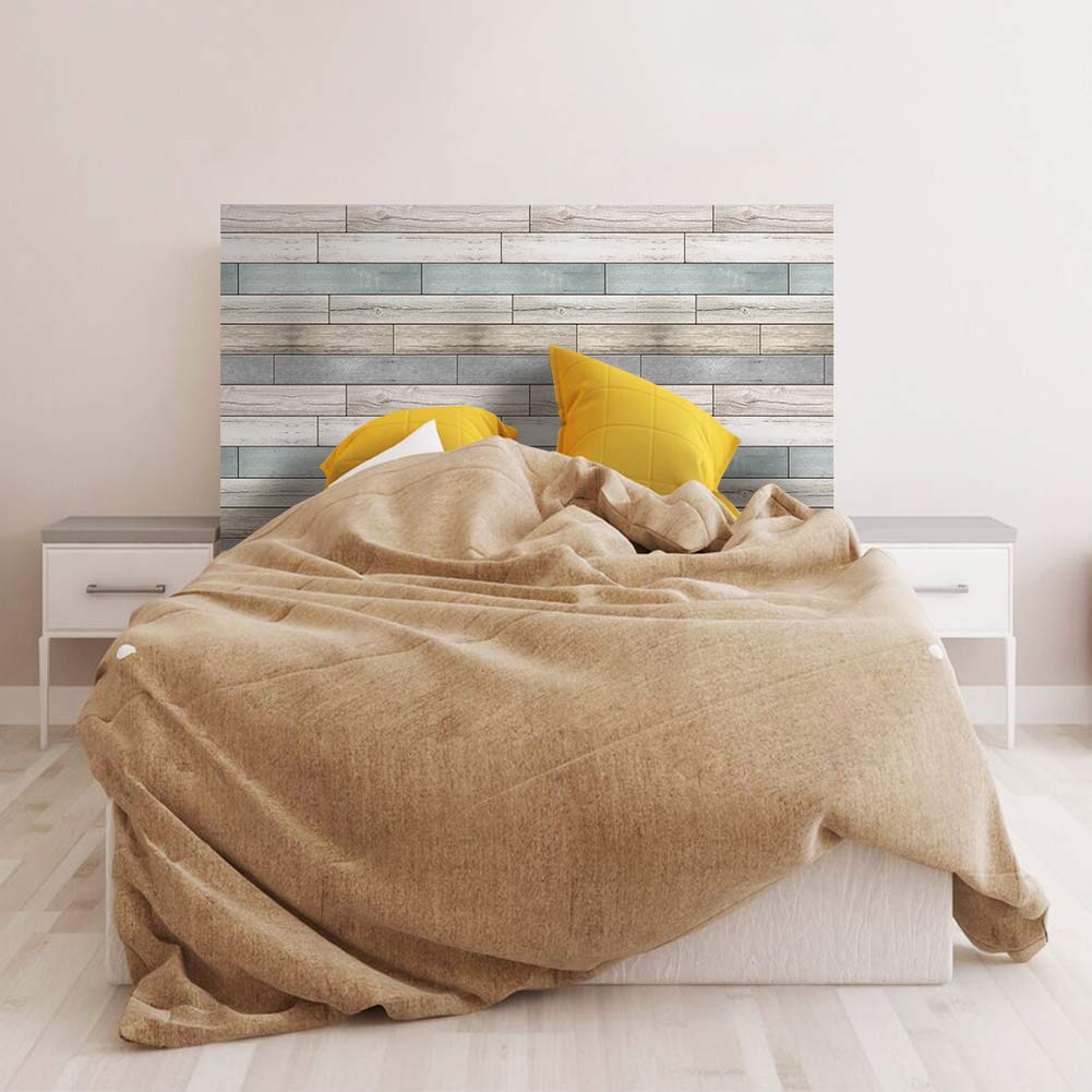 MairGwall Headboard Wall Decal - Shabby Chic Vinyl Art Sticker For Bedroom Wall Decor (Not Real Headboard)