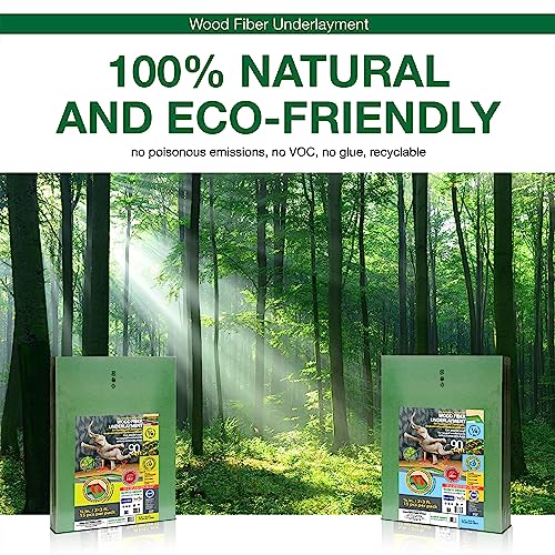 image for STEICO Wood Fiber Flooring Underlayment, 6mm (1/4 Inch) Thickness - 18